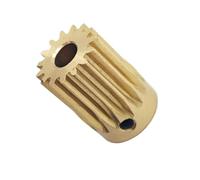 GTPBAO Ingranaggio cilindrico in rame da 27 denti, modulo 0,6, mezzo dente, ingranaggio cilindrico tipo K, pignone motore lungo 12 mm for progetto fai da te albero hardware(3.17mm bore)