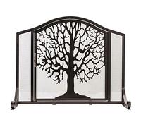 GTPBAO Parascintille Porte per Camino Paravento per Camino Da Interno, Pannello Singolo Paravento In Metallo per Camino Da Soggiorno, Paravento per Camino 96x76cm