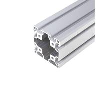 GTPBAO Profilo estruso in alluminio 8080N1, guarnizione a faccia singola, colonna quadrata 80x80 mm, anodizzato argento, struttura standard europea Binario estruso(500mm 19.69" long)