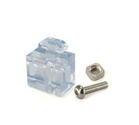 GTPBAO Set di blocchi distanziatori in PVC da 20 pezzi for profili in alluminio standard europeo Blocco intervallo di collegamento Gruppo di fissaggio trasparente Profilo Accessori(3030)