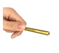 GTPBAO Tubi in ottone a parete sottile, diversi spessori di parete, diametro esterno 5,5 mm, tubo capillare cavo, diametro esterno 10 mm dritto(6x0.2mm)