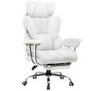 GTPLAYER Sedia Gaming Ergonomica Sedia da Gaming Reclinabile Sedia Ufficio con Poggiapiedi Sedia Gamer Schienale Regolabile per Lavoro e Gioco Bianco