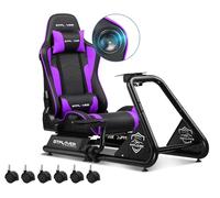 GTPLAYER Simulatore di Guida, Sedile di Simulazione per PC con Altoparlanti, Supporto per Volante e Pedaliera