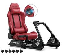 GTPLAYER Simulatore di Guida, Sedile di Simulazione per PC con Altoparlanti, Supporto per Volante e Pedaliera