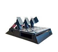 GTR Simulator V3 Pro Metal Steel Base Adjustable Racing Gaming 3-Pedals for PC