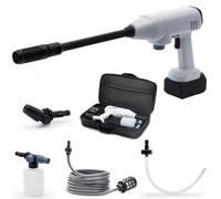 Gtremulent Idropulitrice a Batteria Portatile Professionale: 725PSI con Batteria da 21V 4.0Ah e Lancia Schiuma - Ugello ad Alta Pressione per la Pulizia di Auto/Terrazze e Giardini