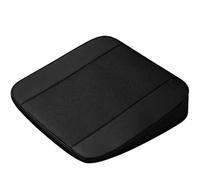 GTRFDGHT Cuscino del Sedile A Cuneo Auto per VW Tiguan EOS UP Beetle, Cuscino del Seggiolino Rialzato Soft Confortevole Coprisedile Interni Accessori,A/Black-L/8cm