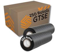 GTSE - Nastro isolante nero - 250 rotoli - 19 mm x 20 m - Robusto ed autoadesivo - Per proteggere, unire e riparare cavi