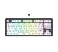 GTSP - Kit tastiera barebone 75% personalizzato, giunto per tastiera, silenzioso, TKL, per giochi, PCB, interruttore a 3 pin/5 pin con RGB orientato a sud per Win/Mac (M87 Kit-Nero)