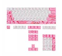 GTSP - Set di 104 copritasti giapponesi personalizzati, con profilo OEM Dye-Sub, per Cherry Mx, Gateron Kailh Switch 87/104, 60% (rosa)