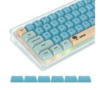 GTSP XDA Profile PBT, 124 tasti personalizzati a sublimazione del colore, layout USA con copritasti MAC per tastiera Fullsize, Tenkeyless, Winkeyless, 75%, 65%, 60% (Banyan)