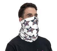 GTTDFASJ Copricapo L'Aquila calva su di NOI Star Patriottica Bandana con la Bandiera Copertura del Collo Stampato in Faccia Sciarpa Calda, una Maschera per il Viso Escursionismo Pesca Unisex Adulto