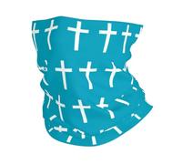GTTDFASJ Copricapo Multifunzione Bandana cattolica con croce di Gesù scaldacollo per sci e campeggio sciarpa avvolgente passamontagna religioso cristiano scaldacollo sciarpa per il viso