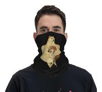 GTTDFASJ Copricapo Multifunzione Bandana con meme di Doge Shiba Inu scaldacollo stampato sciarpa multifunzione maschera per il viso unisex antivento per adulti