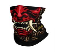 GTTDFASJ Copricapo Multifunzione Bandana da demone Oni scaldacollo antivento sciarpa per il viso copricapo da uomo e da donna passamontagna giapponese da samurai Ronin