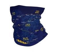 GTTDFASJ Copricapo Multifunzione Buen Camino De Santiago Bandana Scaldacollo invernale da donna Sciarpa avvolgente antivento per fascia da sci