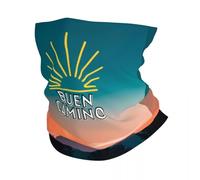 GTTDFASJ Copricapo Multifunzione Buen Camino De Santiago Fascia invernale Scaldacollo Donna Uomo Sci Campeggio Sciarpa a tubo Bandana Ghetta