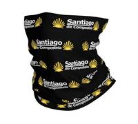 GTTDFASJ Copricapo Multifunzione Buen Camino De Santiago Ghetta per collo Uomo Donna Visiera UV Sciarpa Bandana invernale per sci