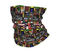 GTTDFASJ Copricapo Multifunzione Come ho incontrato tua madre bandana scaldacollo stampato sciarpa sciarpa multifunzione da ciclismo sport all'aria aperta unisex per adulti invernale