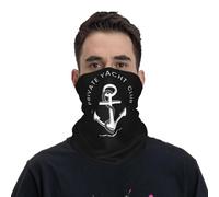 GTTDFASJ Copricapo Multifunzione Copricollo con bandana stampata per club nautico privato sciarpa mascherina multiuso per sport all'aria aperta per uomini donne e adulti traspirante