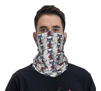 GTTDFASJ Copricapo Multifunzione Pete il gatto che canta Bandana Scaldacollo Stampato Sciarpa Avvolgente Calda Sciarpa da Ciclismo per Uomini Donne Adulti Lavabile