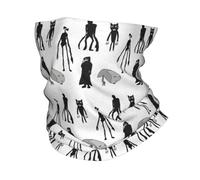 GTTDFASJ Copricapo Multifunzione Testa di sirena ultime notizie dottore strega verme del ponte gatto dei cartoni animati scaldacollo sciarpa avvolgente stampata copricapo caldo da equitazione unisex