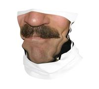 GTTDFASJ Copricapo Multifunzione Tom Selleck Moustace Faccia Bandana Al Collo Ghetta Stampato Magia Sciarpa Calda Maschera Da Ciclismo Unisex Adulto Per Tutta La Stagione