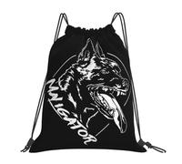 GTTDFASJ Zaini con coulisse per cani da pastore belga Maligator Malinois borsa portaoggetti con coulisse borsa portaoggetti tascabile borsa da viaggio