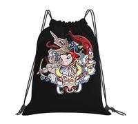 GTTDFASJ Zaini Cuphead Hilda Berg casual portatili con coulisse con coulisse tascabili borse sportive borse per libri per uomo donna e scuola