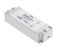 GTV Trasformatore LED PRO 80W 24V DC Alimentatore - Filtro EMC - Alta Efficienza - Basso consumo di standby - IP20-220-240V AC i protezione II - CE - Dimensioni 181x63x40mm