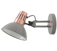 GTV Artemia lampada da parete 1x40 W grigio-rame OS-ART-E27-15-DEC