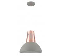 GTV Artemia lampada sospesa 1x40 W grigio/cenere-rame OS-ART-L-E27-15-DEC