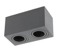 GTV Aveiro lampada da soffitto 2x20 W nero OS-AVB80160KW2-00