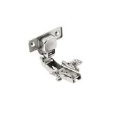 GTV Cerniera Parallela per Mobili Serie COCA, Angolo 90, Senza Molla per Push to Open, Montaggio Slide-On, Regolazione 3D, Base H2 mm, Finitura Nichelata