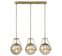 GTV Drop lampada sospesa 3x25 W trasparente-oro OS-DRO3-40-DEC