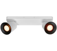 GTV Elli lampada da soffitto 2x20 W bianco OS-ELLI-2GU10-00-DEC