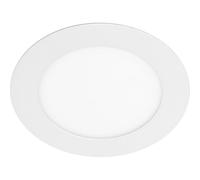 GTV Faretto LED da Incasso ORIS PLUS, IP44 per Bagno e Cucina, Luce Calda 3000K, Angolo 120, 3W 200lm, Corpo in Alluminio, Rotondo, Bianco