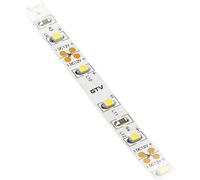 GTV Flash 2835 - Striscia LED da 5 m, 300 LED, 60 m, dimmerabile, 11 W/m, 12 V DC, 8 mm di larghezza, ogni 5 cm, divisibile, per mobili cucina, bianco freddo 6500 K