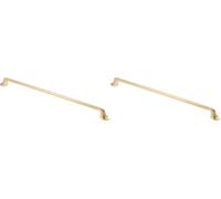 GTV FOSUN - Maniglia rochester, decoro: oro spazzolato, interasse 320 mm, lunghezza: 353 mm (Confezione da 2)