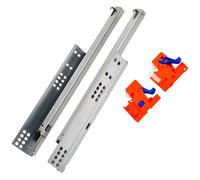 GTV - GCHX18-H Guida per il montaggio a pavimento con meccanismo di chiusura silenziosa - Guida per il montaggio inferiore - Estratto parziale - L-400 Modern Slide, piastra 18 - chiusura silenziosa -