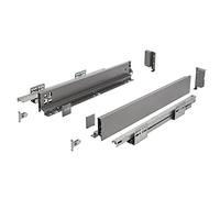 GTV Guide per cassetti AXIS Pro, estraibili per cassetti con estrazione, colore antracite, portata fino a 40 kg, sistema push to open, accesso libero, larghezza: 500 mm, altezza: 69 mm
