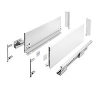 GTV Guide per cassetti AXIS Pro, estraibili per cassetti con estrazione, colore bianco, portata fino a 40 kg, sistema push to open, accesso libero, larghezza: 550 mm, altezza: 168 mm