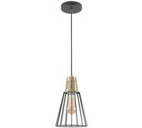 GTV Kaliope lampada sospesa 1x40 W nero-oro OS-KAL-E27-11-DEC