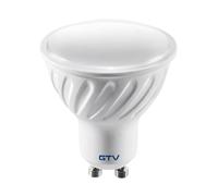GTV Lampada LED faretto GU10 3000K bianco caldo - senza sfarfallio, durevole - per illuminazione interna in casa e ufficio