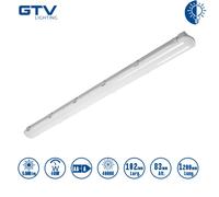 GTV LD-BESTA40W-30.Plafoniera Led 40W lunghezza 120cm 5600lm,4000K, IP65.