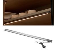 GTV LIGHTING Faretto LED sottopensile 563mm, per mobile cucina 60cm, sensore movimento monolaterale, 12V DC, bianco naturale 4000K, per cassetti e armadi, colore antracite