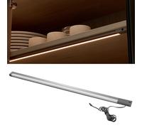 GTV LIGHTING Faretto LED sottopensile 763mm, per mobile cucina 80cm, sensore movimento monolaterale, 12V DC, bianco naturale 4000K, per cassetti e armadi, colore antracite
