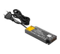GTV LIGHTING Trasformatore LED EASY CLICK SLIM 12V 9W - Alimentatore per illuminazione mobili, 220-240V AC, IP20, classe II, 103x41x12 mm, connettore Mini-AMP, cavo 1,5 m