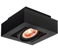 GTV Loid lampada da soffitto 1x40 W nero OS-LOID-GU10-10-DEC
