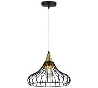 GTV Lotte lampada sospesa 1x40 W nero-oro OS-LOT-11-DEC